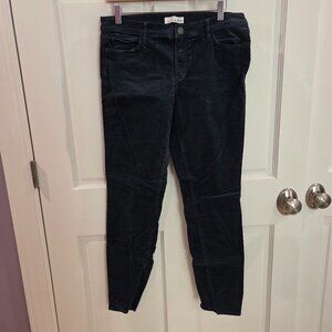 Ann Taylor Teal Skinny Corduroy Pants